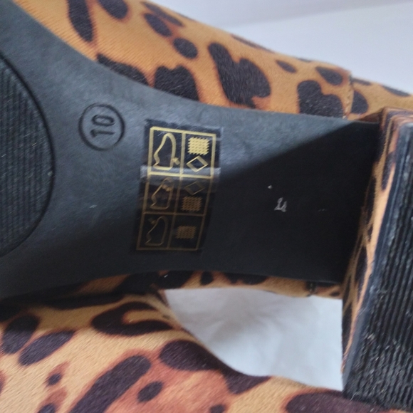 Unbranded leopard print Ankle boots Sz 9 Boho Festival Classic Western Animal Pr - Picture 3 of 14